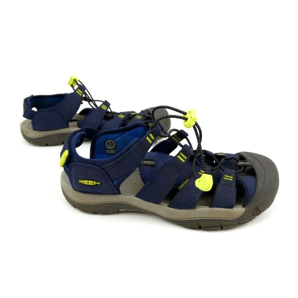 Keen‎ Newport Waterproof Hiking Sandals Navy/Yellow Size 6
